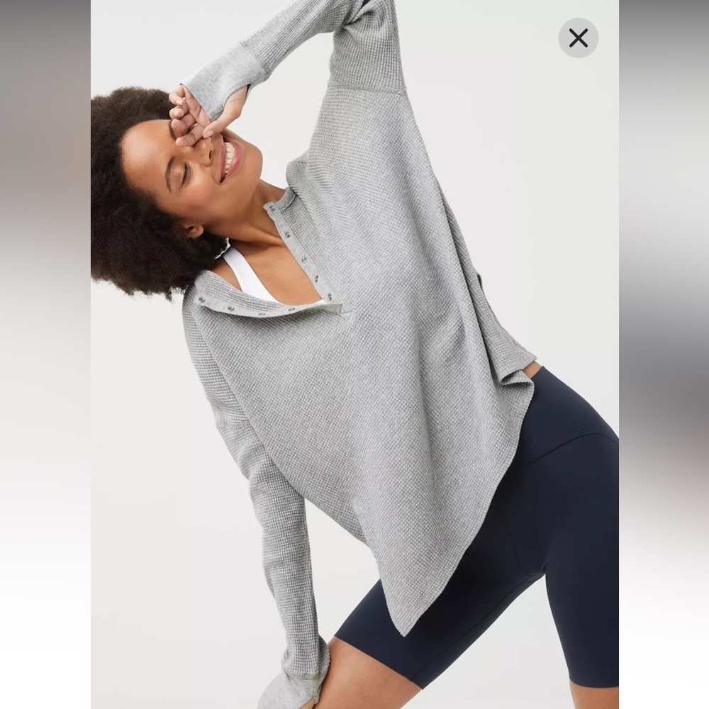 OFFLINE by Aerie - Waffle Henley Long-Sleeve